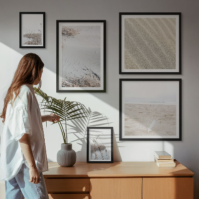 Modernes wandbilder-set Minimalistische Strandmotive