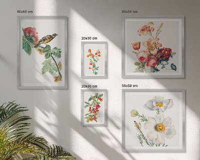 Bildergalerie-set für die wand Blumen- und Vogel-Vintage-Dekorationen