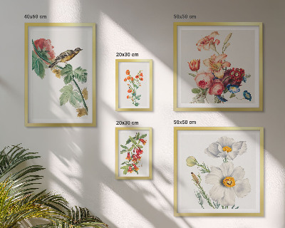 Bildergalerie-set für die wand Blumen- und Vogel-Vintage-Dekorationen