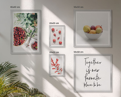Bildergalerie-set für die wand Frucht- und Pflanzenzusammensetzungen