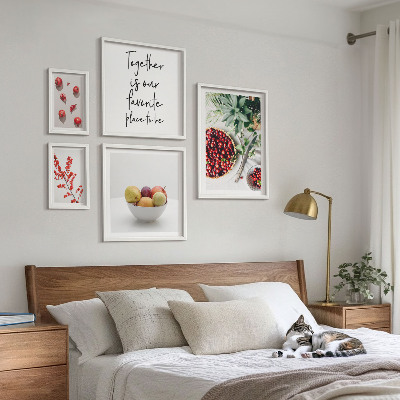 Bildergalerie-set für die wand Frucht- und Pflanzenzusammensetzungen