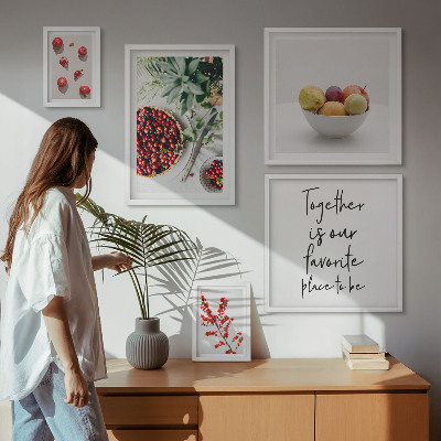 Bildergalerie-set für die wand Frucht- und Pflanzenzusammensetzungen
