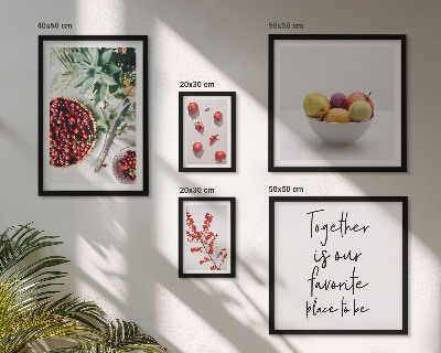 Bildergalerie-set für die wand Frucht- und Pflanzenzusammensetzungen
