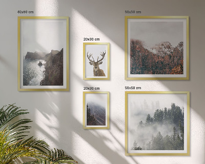 Modernes wandbilder-set Wildtierlandschaften