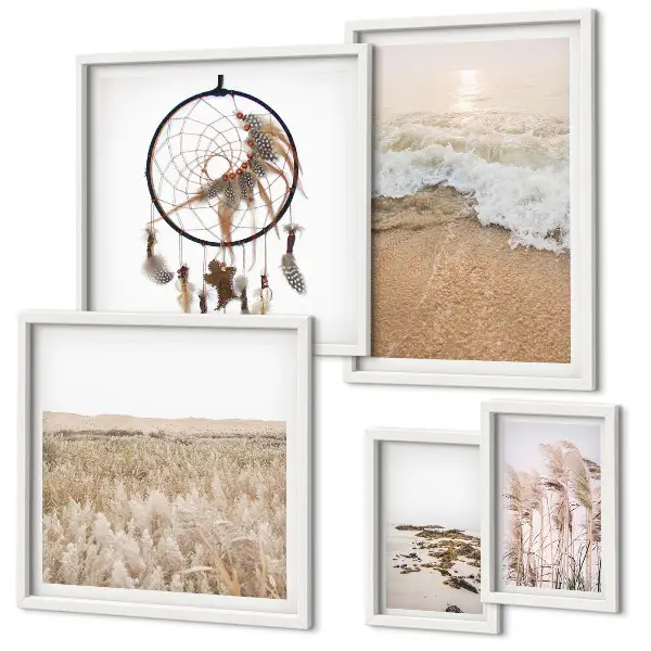 Bildergalerie-Set für die Wand mit natürlichen Strandlandschaften