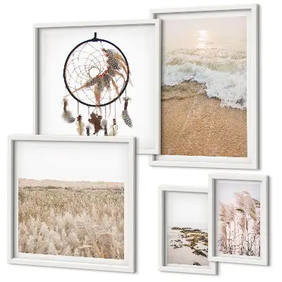 Bildergalerie-Set für die Wand mit natürlichen Strandlandschaften