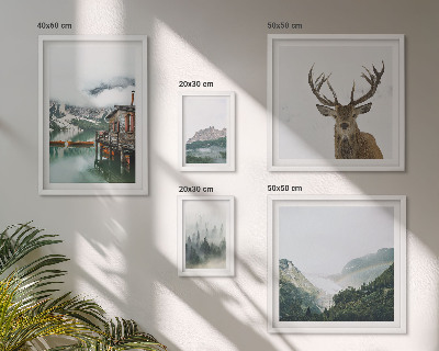 Modernes wandbilder-set Berglandschaften