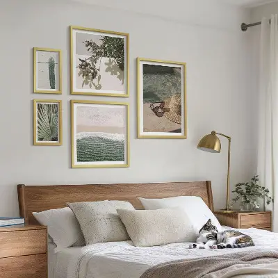 Bilderset fürs Sofa mit sommerlichem Wasser- und Entspannungsmotiv