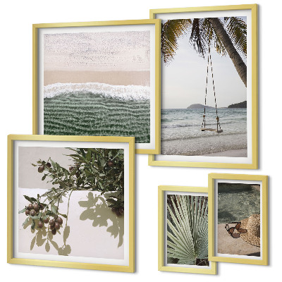 Bildergalerie-set für die wand Tropische Strände und Natur im Einklang