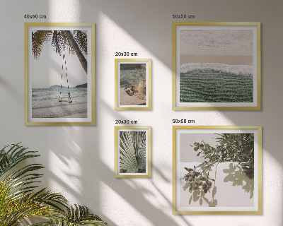 Bildergalerie-set für die wand Tropische Strände und Natur im Einklang