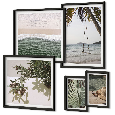 Bildergalerie-set für die wand Tropische Strände und Natur im Einklang