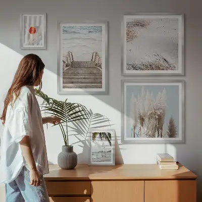 Bildergalerie-Set für die Wand mit Strandblick und Naturmotiven