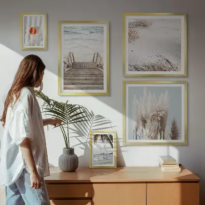 Bildergalerie-Set für die Wand mit Strandblick und Naturmotiven