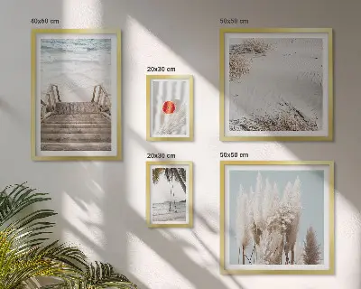 Bildergalerie-Set für die Wand mit Strandblick und Naturmotiven