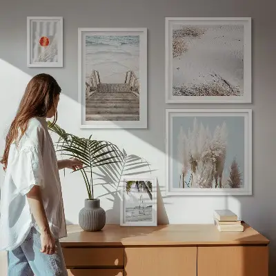 Bildergalerie-Set für die Wand mit Strandblick und Naturmotiven