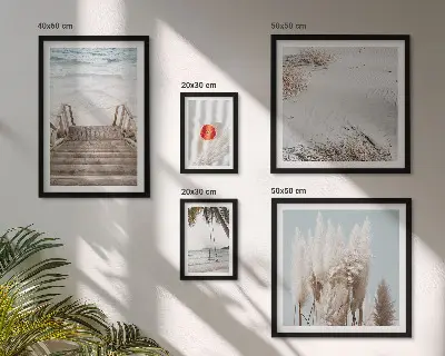 Bildergalerie-Set für die Wand mit Strandblick und Naturmotiven