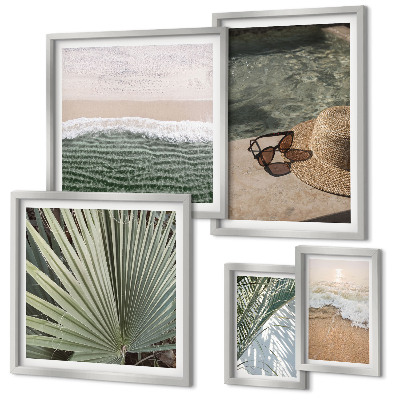 Bilderset fürs sofa Stilvolle Urlaubsthemen mit Wasser