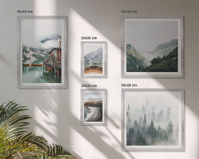Bildergalerie-set für die wand Berglandschaften, Häuser, Wasser