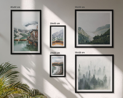 Bildergalerie-set für die wand Berglandschaften, Häuser, Wasser