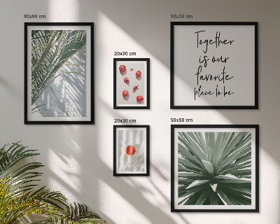 Modernes wandbilder-set Boho-Stil, Pflanzen, Früchte, Tropen