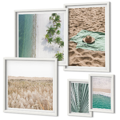 Bildergalerie-set für die wand Tropischer Strandblick