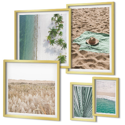 Bildergalerie-set für die wand Tropischer Strandblick