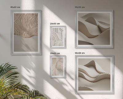 Modernes wandbilder-set Abstrakte beige Muster