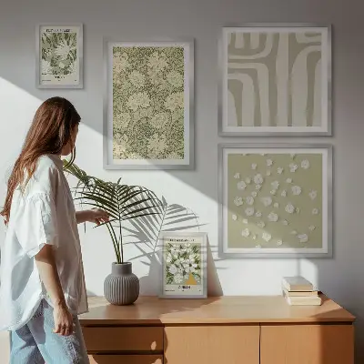 Kissenbezüge für das Sofa im Boho-Stil mit Blumenmuster