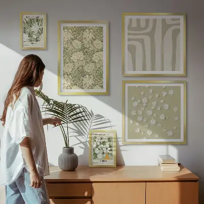 Kissenbezüge für das Sofa im Boho-Stil mit Blumenmuster