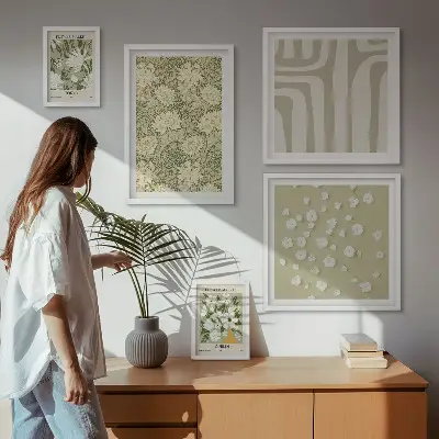 Kissenbezüge für das Sofa im Boho-Stil mit Blumenmuster