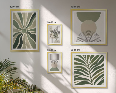 Bildergalerie-set für die wand Stilvolle Grafiken mit Grünpflanzen