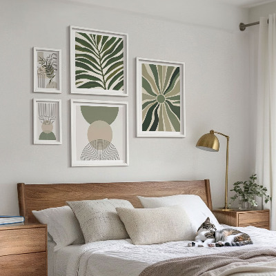 Bildergalerie-set für die wand Stilvolle Grafiken mit Grünpflanzen