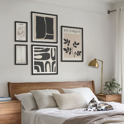 Bildergalerie-set für die wand Stilvolle abstrakte Pflanzengrafiken