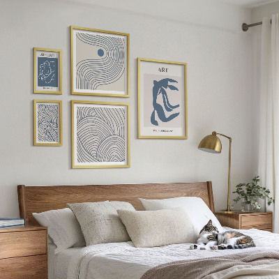 Bilderset fürs sofa Abstrakte moderne Linien