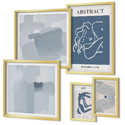 Bildergalerie-set für die wand Stilvolle minimalistische Abstraktionen