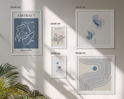 Modernes wandbilder-set Moderner abstrakter Floristenstil