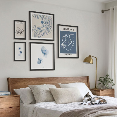 Modernes wandbilder-set Moderner abstrakter Floristenstil