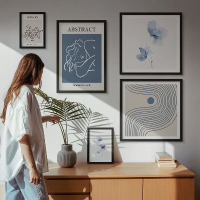Modernes wandbilder-set Moderner abstrakter Floristenstil