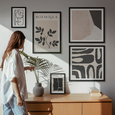 Bilderset fürs sofa Stilvolle minimalistische Grafiken