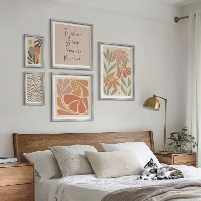 Bildergalerie-Set für die Wand stilvolle Dekoration mit Naturblumen