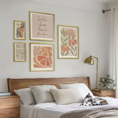 Bildergalerie-Set für die Wand stilvolle Dekoration mit Naturblumen