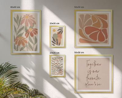 Bildergalerie-set für die wand Stilvolle Dekorationen mit Naturblumen
