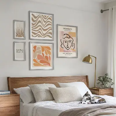 Bildergalerien-Set für die Wand im modernen abstrakten Stil