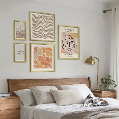 Bildergalerien-Set für die Wand im modernen abstrakten Stil