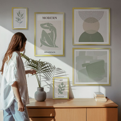 Modernes wandbilder-set Moderner Stil mit Abstraktion