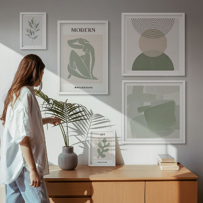 Modernes wandbilder-set Moderner Stil mit Abstraktion