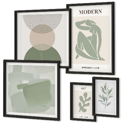 Modernes wandbilder-set Moderner Stil mit Abstraktion