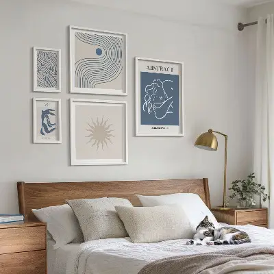 Bildergalerie-Set für die Wand abstrakte Geometrie im stilvollen Design