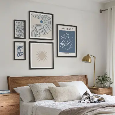 Bildergalerie-Set für die Wand abstrakte Geometrie im stilvollen Design