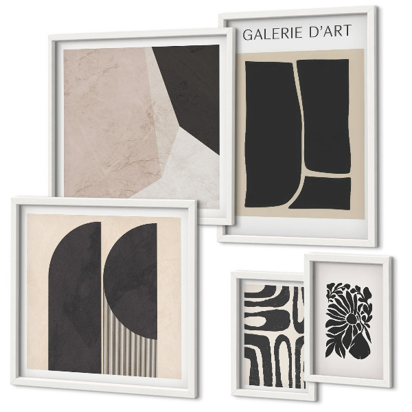 Bildergalerie-set für die wand Stilvolle minimalistische Grafiken